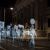 Des hologrammes manifestent devant le Congrès des Députés à Madrid.